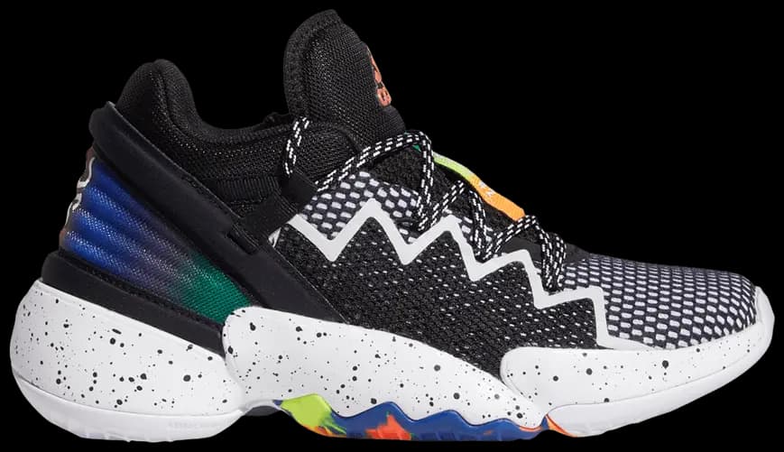 Giày Adidas D.O.N. Issue #2 Big Kids 'Black Multi' FZ1423