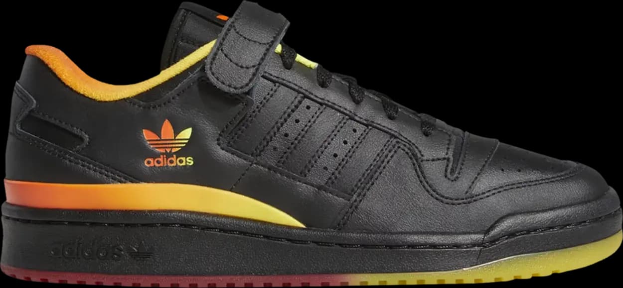 Giày Adidas Forum Low 'Black Orange Yellow Gradient' FZ5891