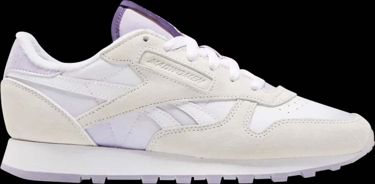 Giày Reebok Classic Leather x MadWoman 'White Purple Oasis' GW3828