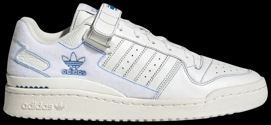 Giày Adidas Forum Low 'Off White Blue Bird' GX1018