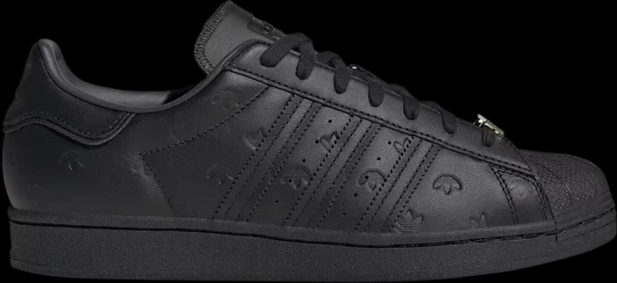 Giày Adidas Superstar 'Allover Debossed Trefoils Black' GY0026