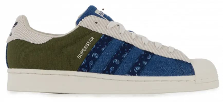 Giày Adidas Superstar 'Blue Green' H04295