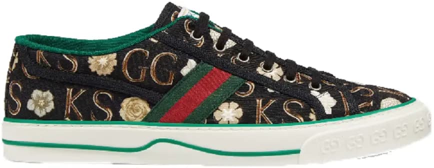 Giày Ken Scott x Gucci Tennis 1977 'Black Monogram' 645279-2LM20-1291