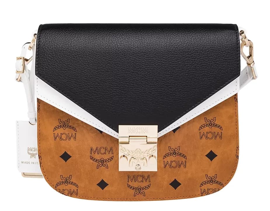 Túi MCM Patricia Shoulder Bag in Visetos Leather Block MWS9SPA21CB001