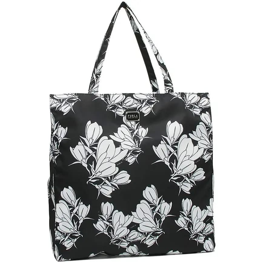 Túi Furla Magnolia Print Digit Tote 'Toni Nero' 1055640-BADU-W56-TON