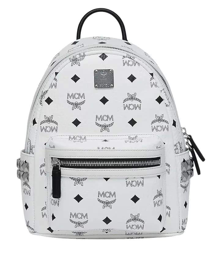 Túi MCM Stark Side Studs Backpack in Visetos MMK6SVE41WT001