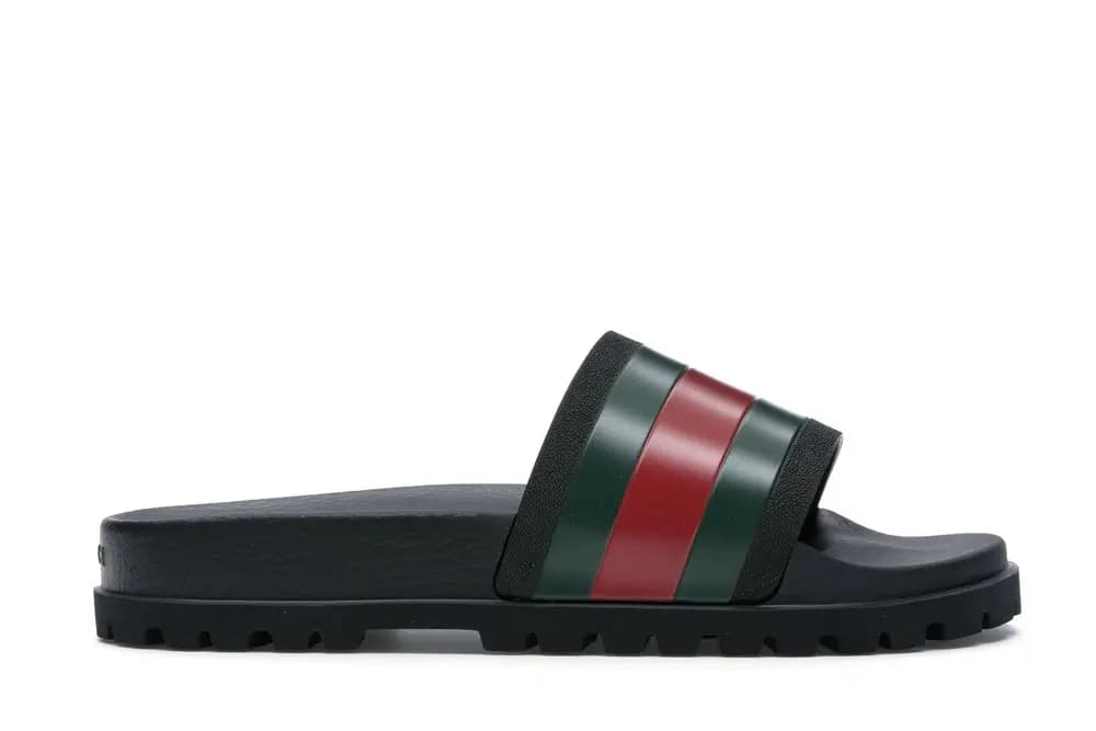 Dép Gucci Web Rubber Slide 429469 GIB10 1098