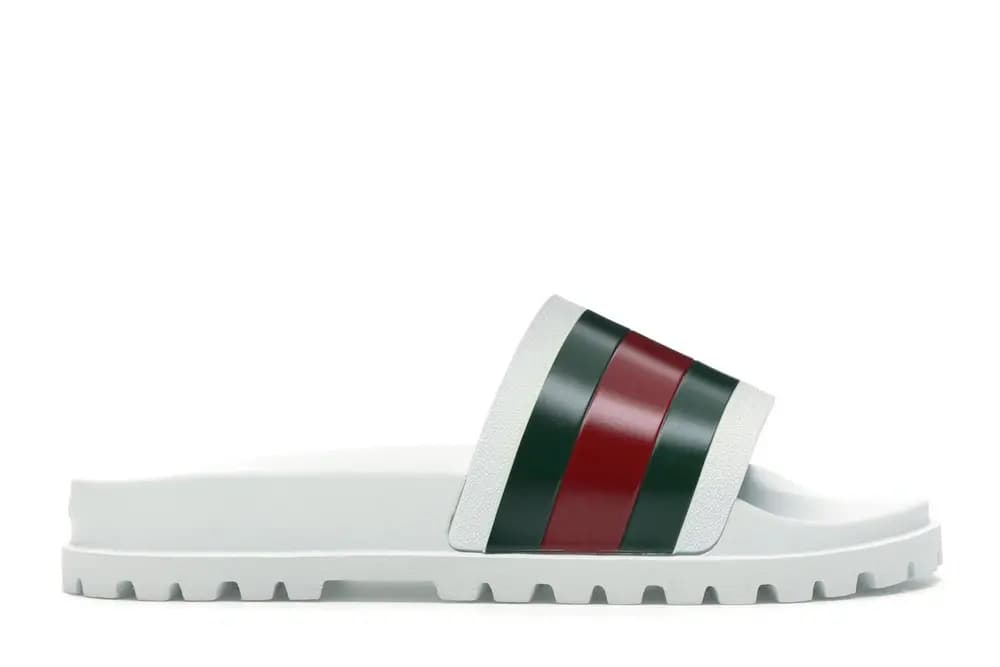 Dép Gucci Web Slide Sandal White 429469 GIB10 9079
