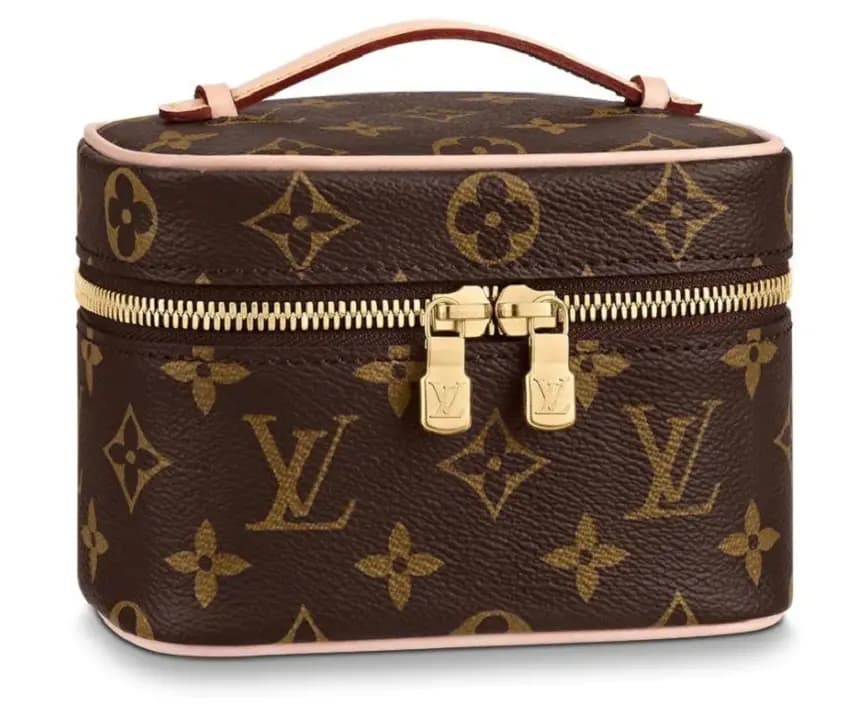 Túi Louis Vuitton Nice Nano Toiletry Pouch Monogram Brown Travel Bag M44936