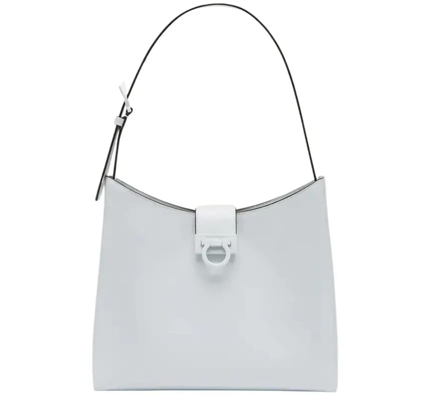 Túi Salvatore Ferragamo Ladies Trifolio Large 'White' 210928-748162
