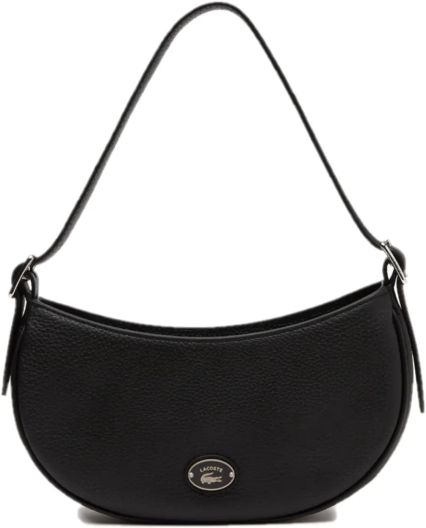 Túi Lacoste Top Grain Leather Half Moon 'Black' NF4161G53G-000