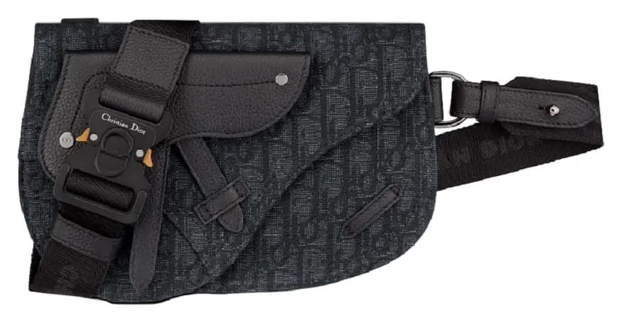 Túi Dior Saddle Pouch 'Black Dior' 1ADPO044YKY-H00N