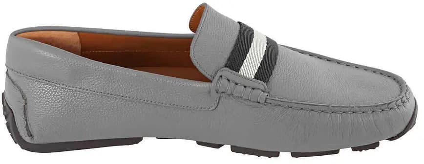 Giày Bally Pilot Garconne Leather Loafers 'Grey' 6222963