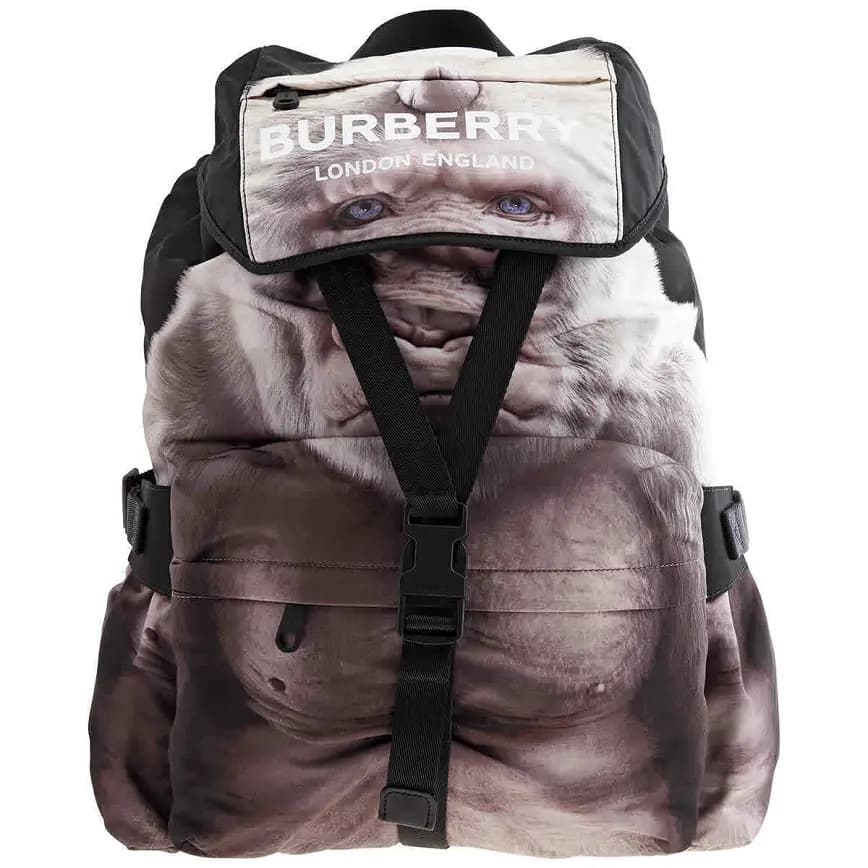Balo Burberry Wilfin Ape Print Backpack 'Black' 8011325