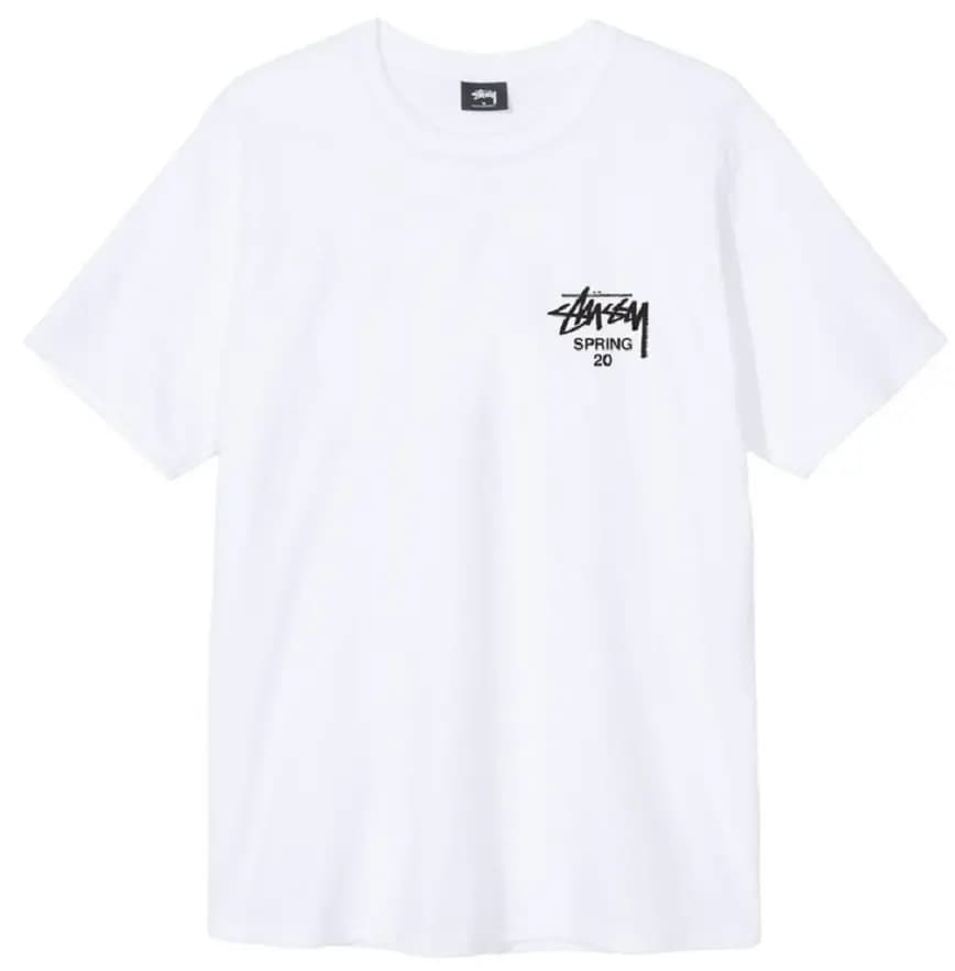 Áo Stussy "Spring 20" Tee White