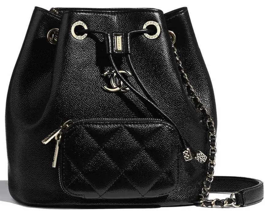 Túi Chanel Bucket Bag Calfskin Black AS2353-B05052-94305