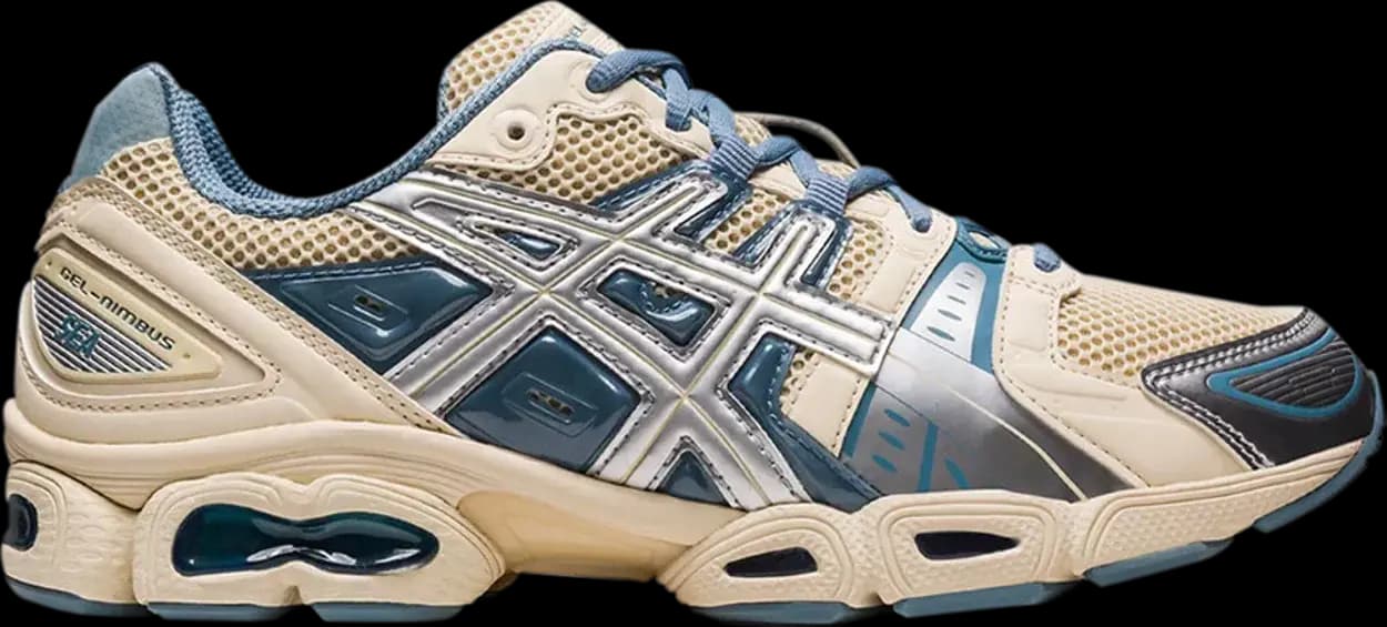 Giày Asics x Wind and Sea Gel-Nimbus 9 'Cream Pure Silver' 1201A801-101