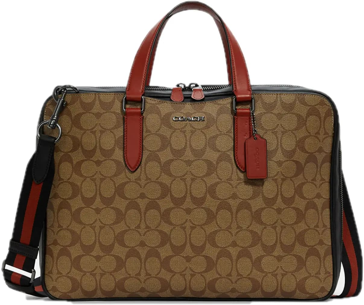 Túi Coach Graham Slim Brief Signature Canvas 'Khaki' C8169-QBTUI