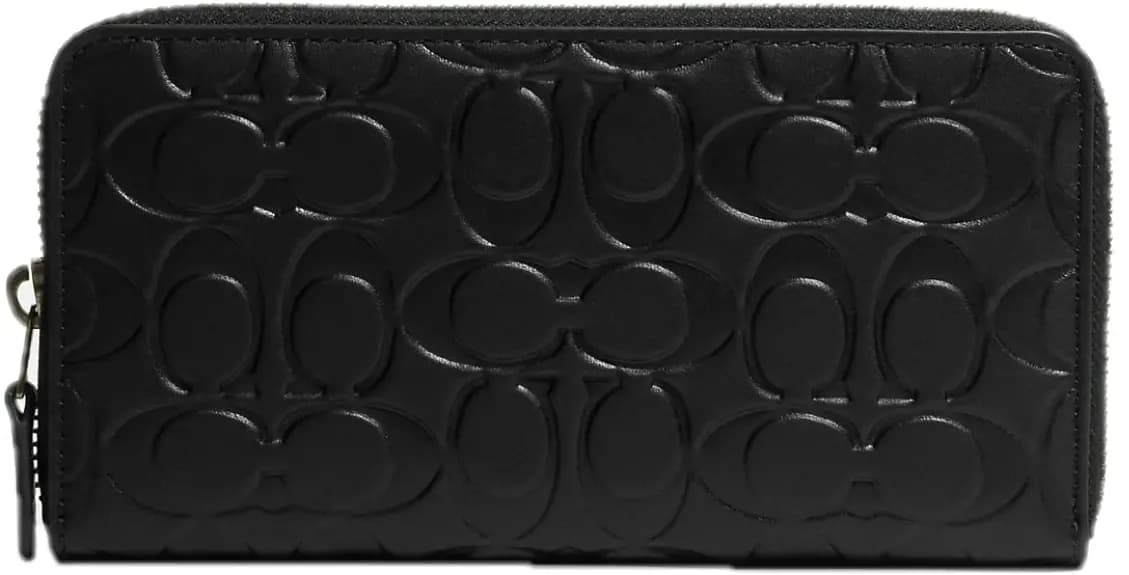 Ví Coach Accordion Wallet In Signature 'Black' CE551-QB