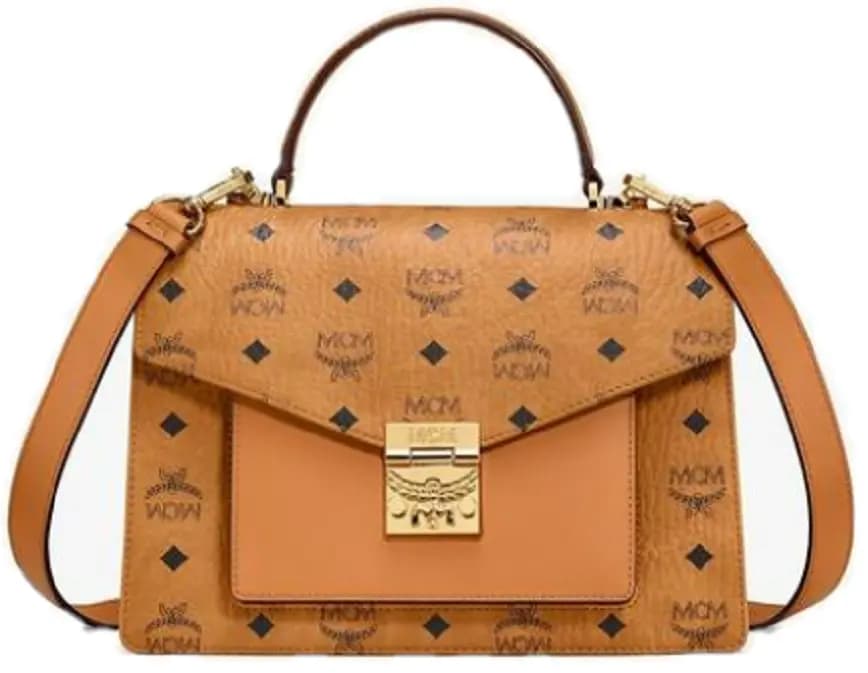 Túi MCM Patricia Satchel in Visetos MWE8APA67CO001