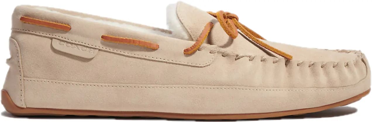 Giày Coach Fleece Shearling Moccasin 'Sand' CC743-SND