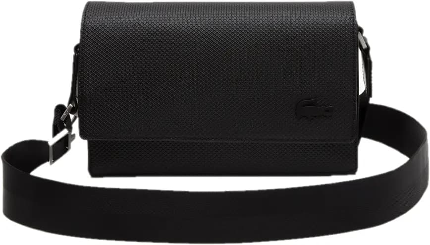 Túi Lacoste Shantaco Calfskin Flap 'Black' NU4118C53G-000
