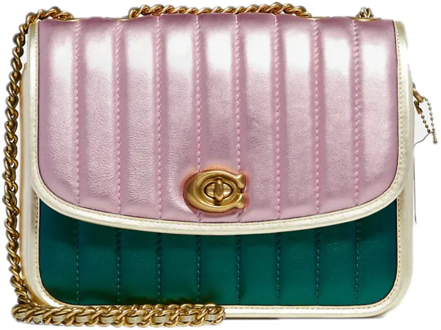 Túi Coach Madison Shoulder Colorblock Quilting 'Metallic Pink' C6637-B4OR1