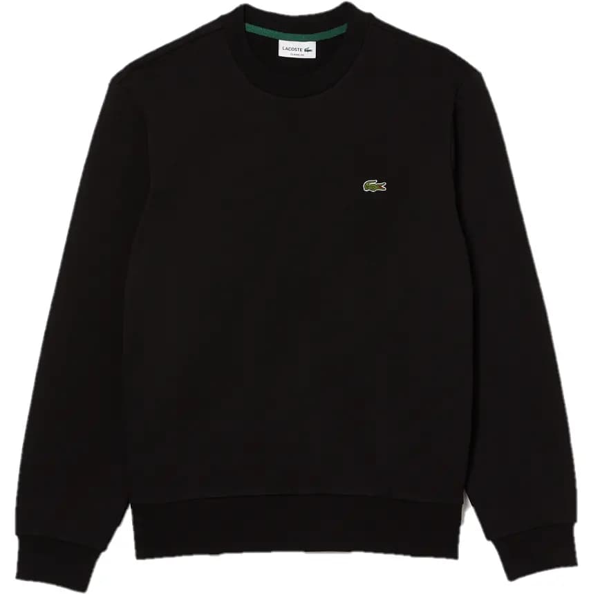 Áo Lacoste Classic Fit Crew Neck Fleece Sweatshirt 'Black' SH2564-53G-031