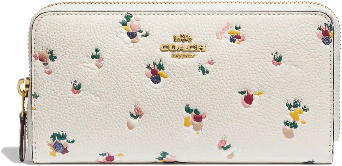 Ví Coach Accordion Zip Floral Print 'Chalk' C6314-B4CAH