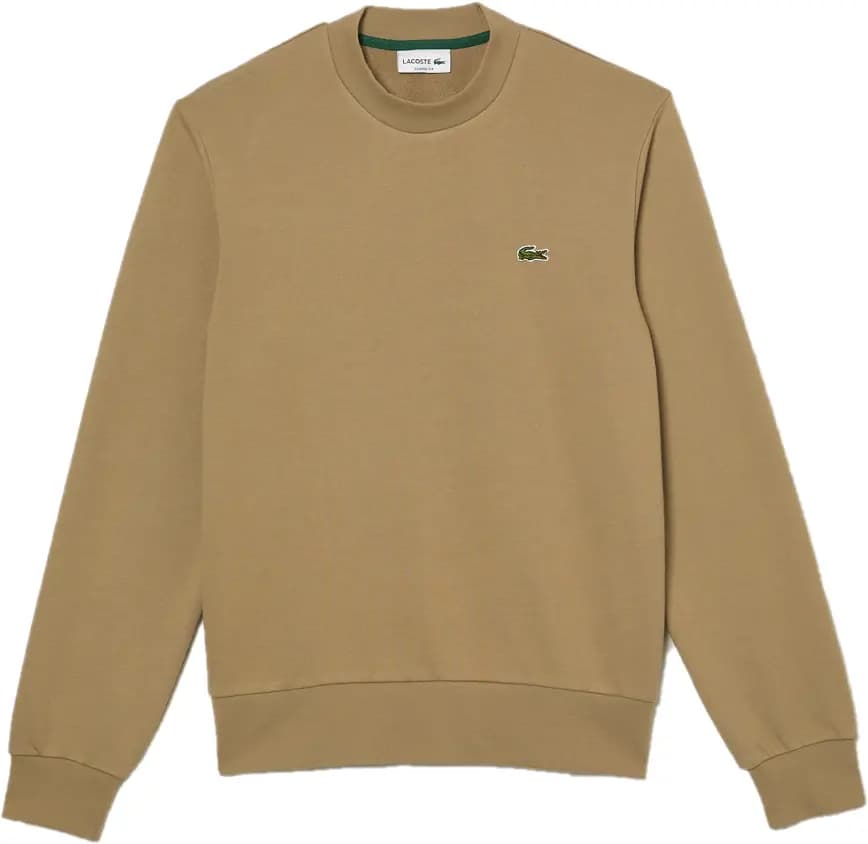 Áo Lacoste Classic Fit Crew Neck Fleece Sweatshirt 'Beige' SH2564-53G-CB8
