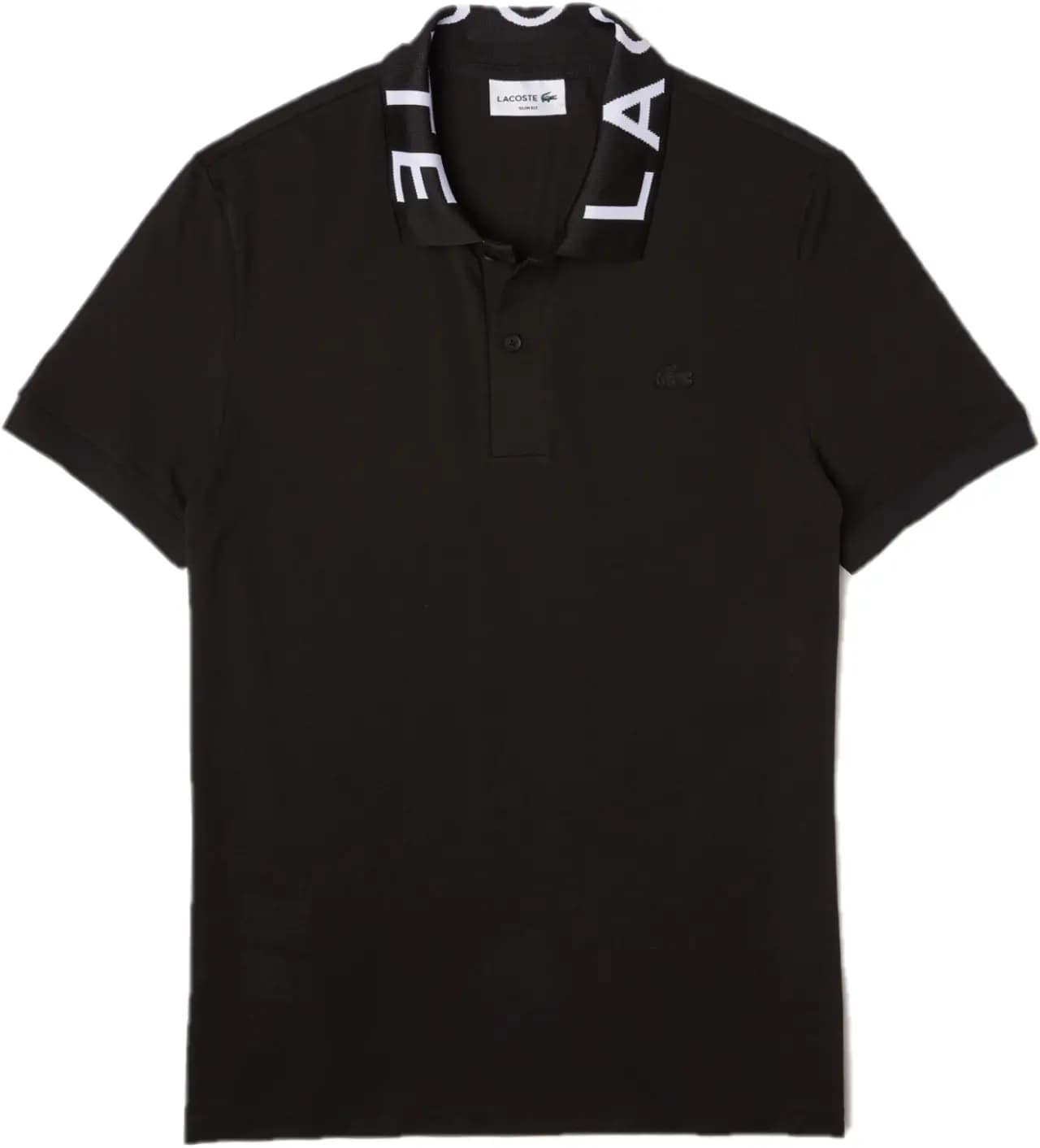 Áo Lacoste Slim Fit Lettered Neck Light Breathable 'Black' PH7647-031