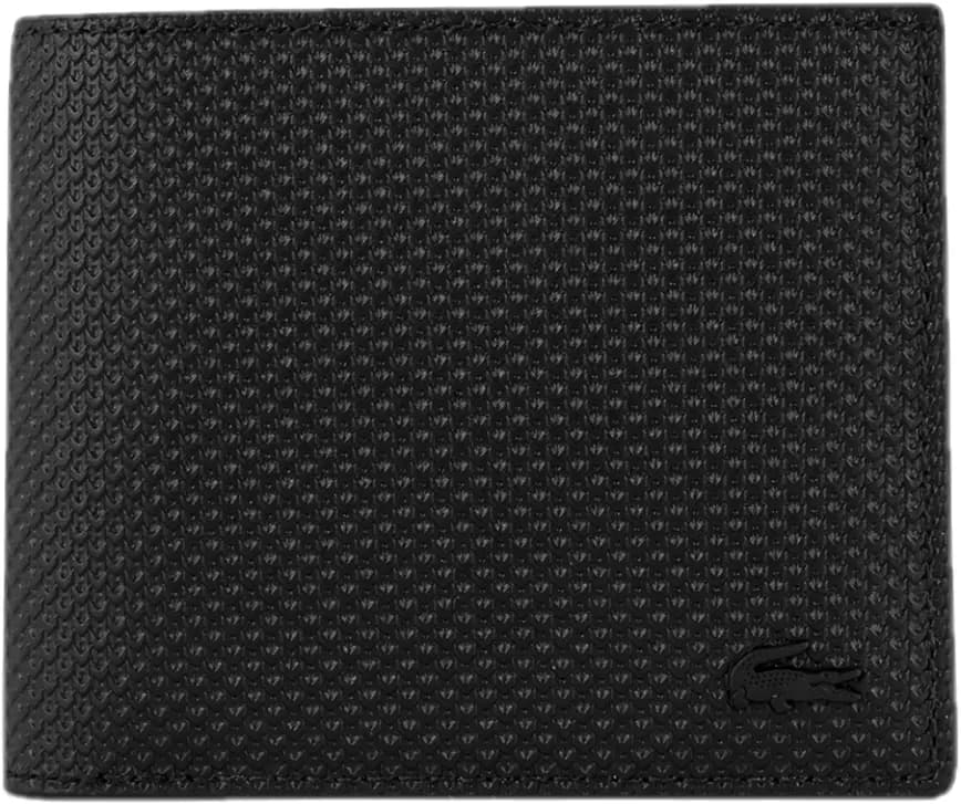 Ví Lacoste Flat Signature Leather Bifold Wallet 'Black' NH3870C53G-000