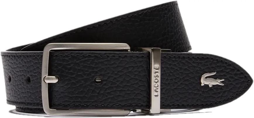 Thắt Lưng Lacoste Engraved Buckle Grained 'Black' RC4021M53G-000