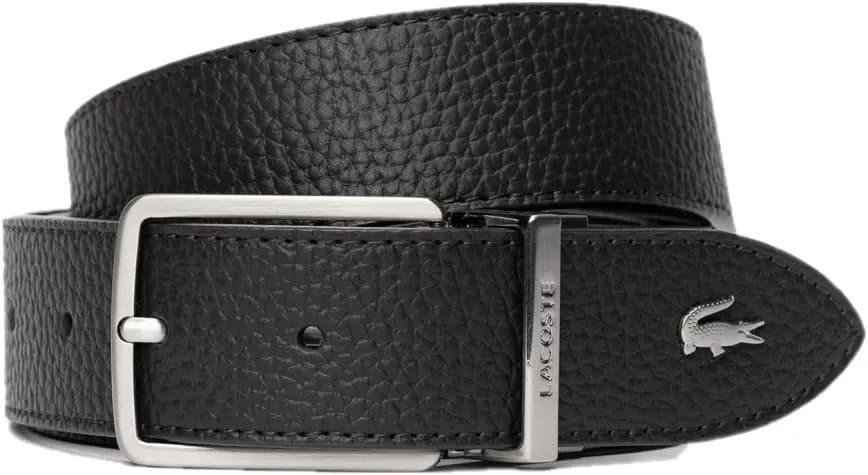 Thắt Lưng Lacoste Engraved Buckle Grained 'Black' RC4021M53G-028