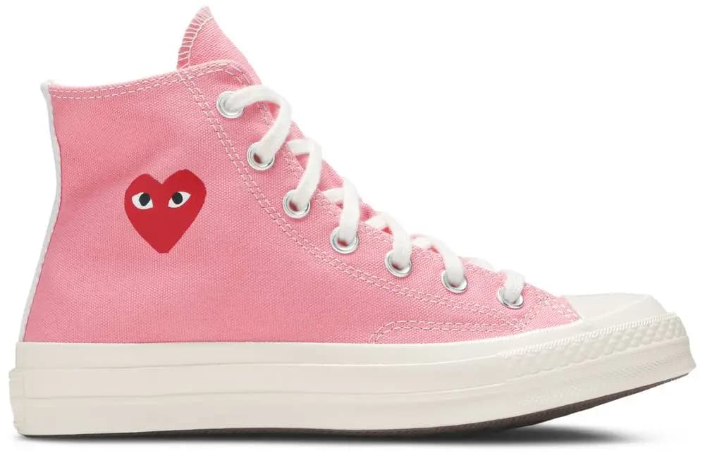 Giày Converse Comme des Garçons PLAY x Chuck 70 High 'Bright Pink' 168301C