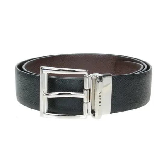 Thắt Lưng Prada Saffiano Leather Reversible 'Black' 2CC004-053-F00XF