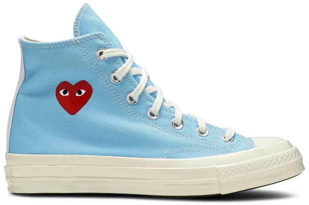 Giày Converse Comme des Garçons PLAY x Chuck 70 High 'Bright Blue' 168300C