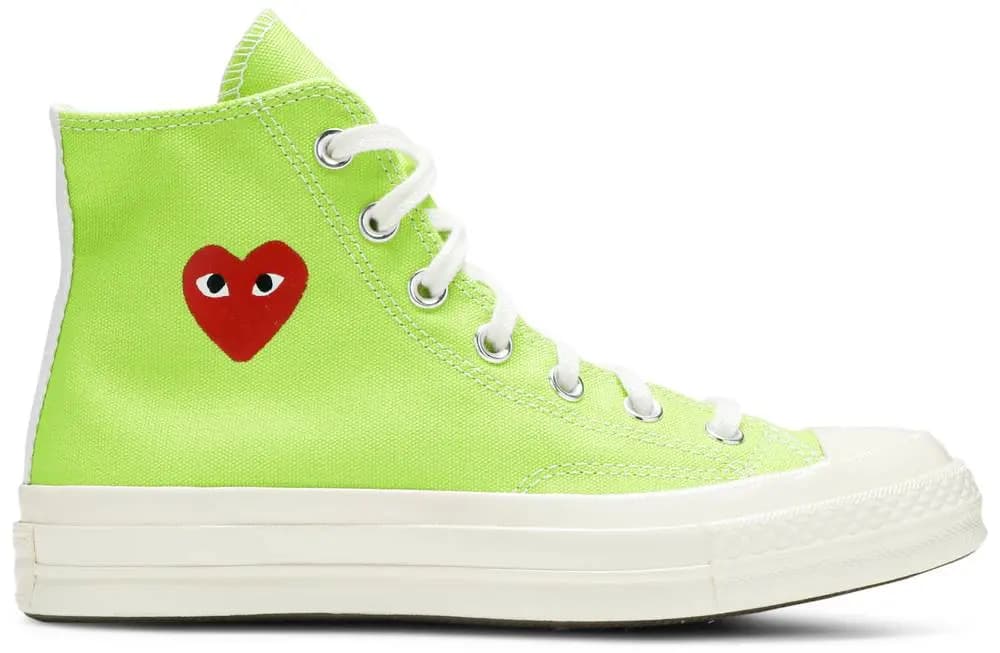 Giày Converse Comme des Garçons PLAY x Chuck 70 High 'Bright Green' 168299C