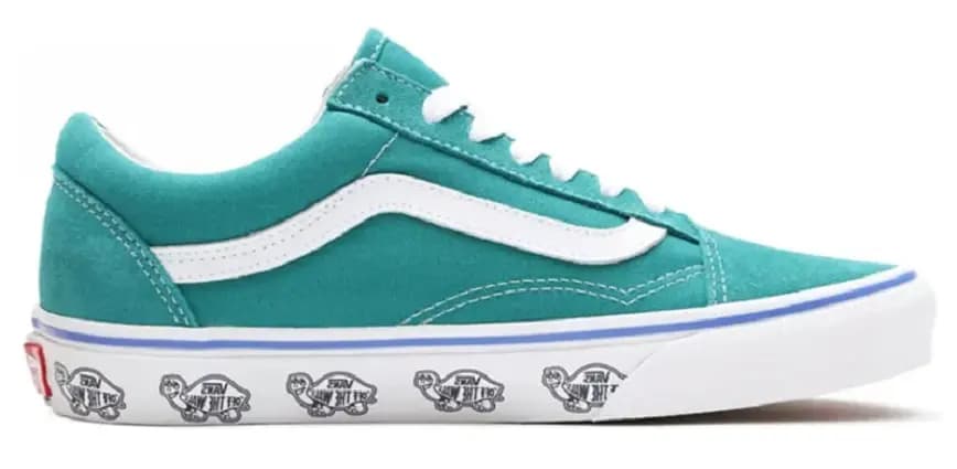 Giày Vans Sidewall Print Old Skool Green VN0A3WKT4RT