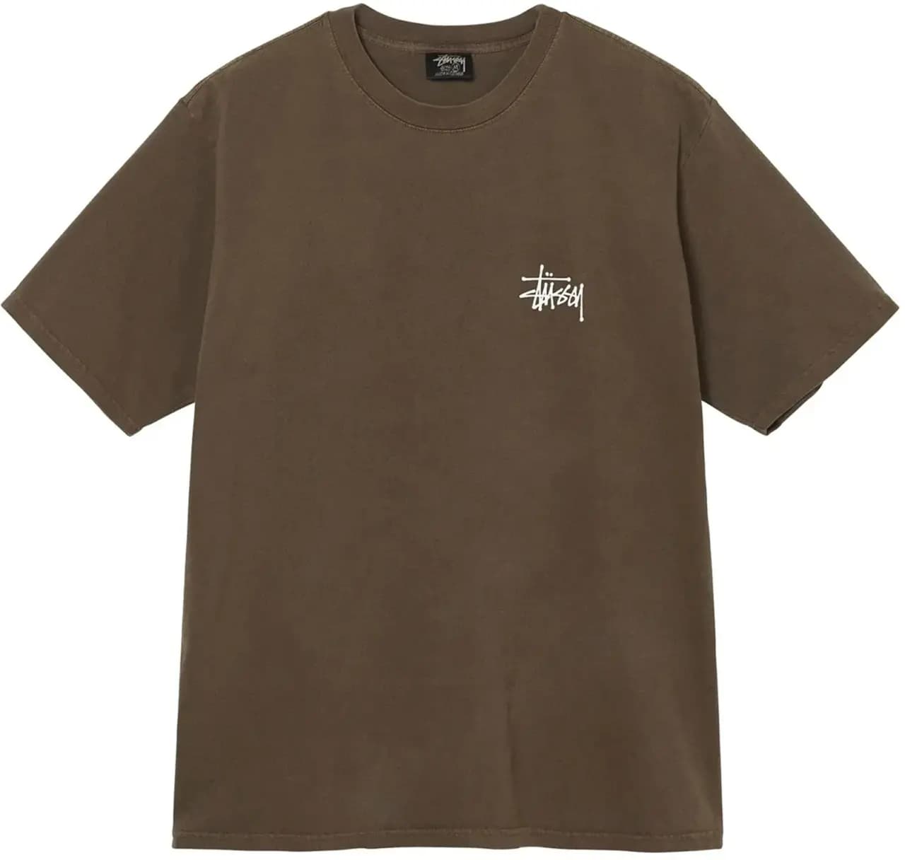 Áo Stussy Basic Stussy Pigment Dyed T-Shirt 2022 'Coffee'