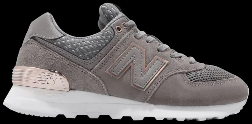 Giày New Balance 574 Wmns 'Grey White Rose Gold' WL574FSCB