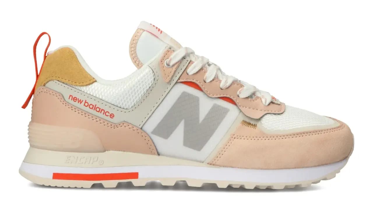 Giày New Balance Wmns 574 Lifestyle Pink White WL574ISE