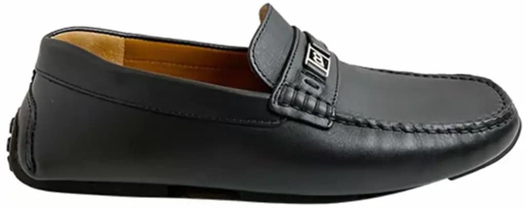 Giày Bally Leather Driver Piquet Loafers 'Black' 6221289