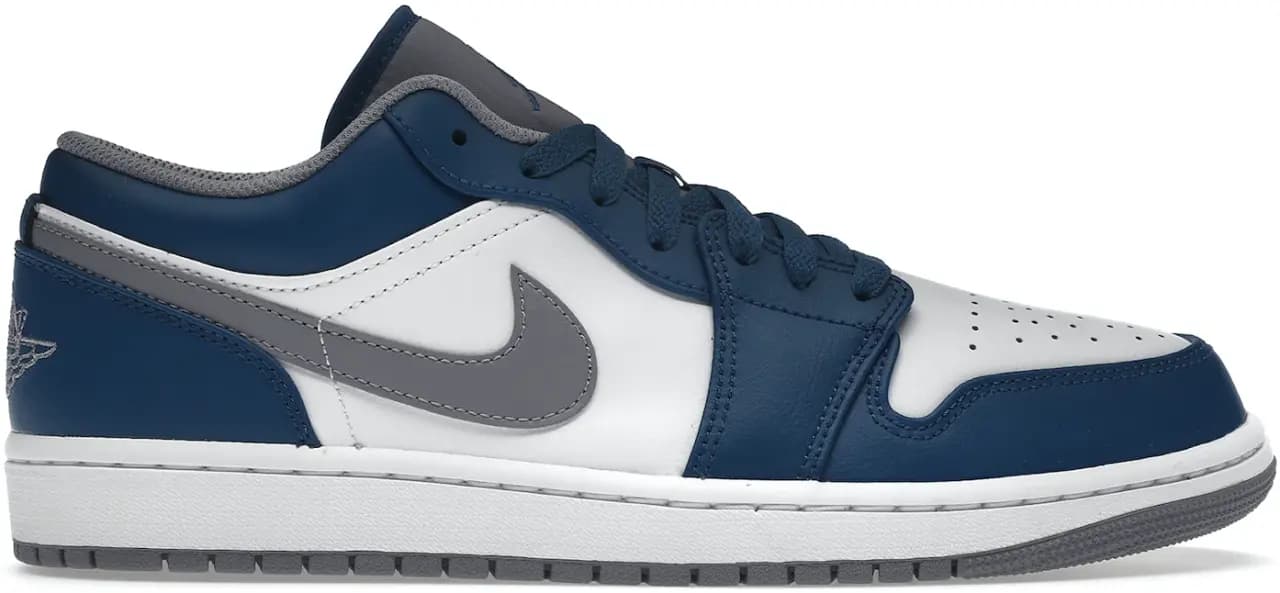 Giày Nike Air Jordan 1 Low 'True Blue Cement' 553558-412