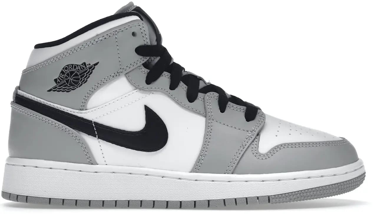 Giày Nike Air Jordan 1 Mid GS 'Light Smoke Grey' 554725-092