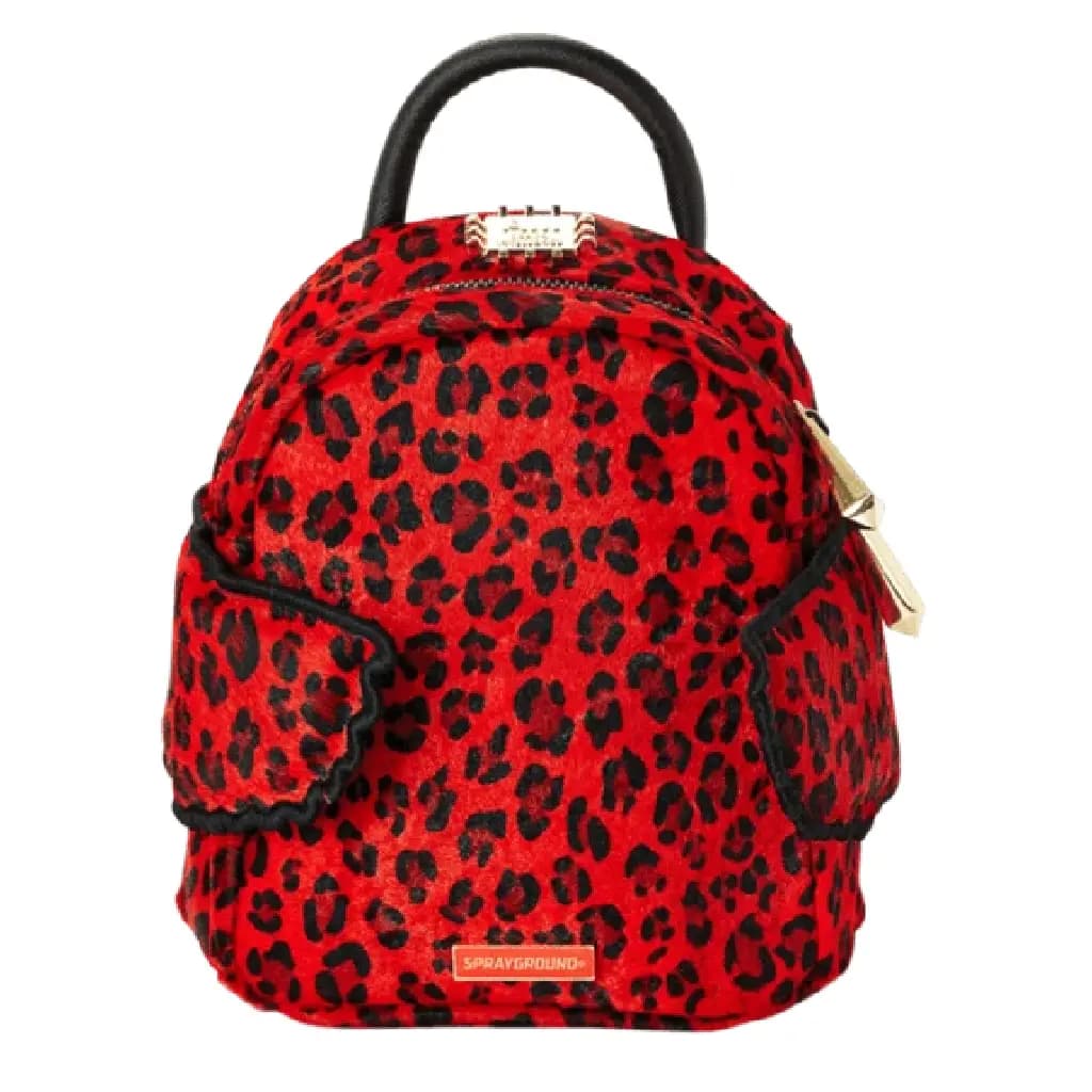 Balo Sprayground Red Leopard Angel