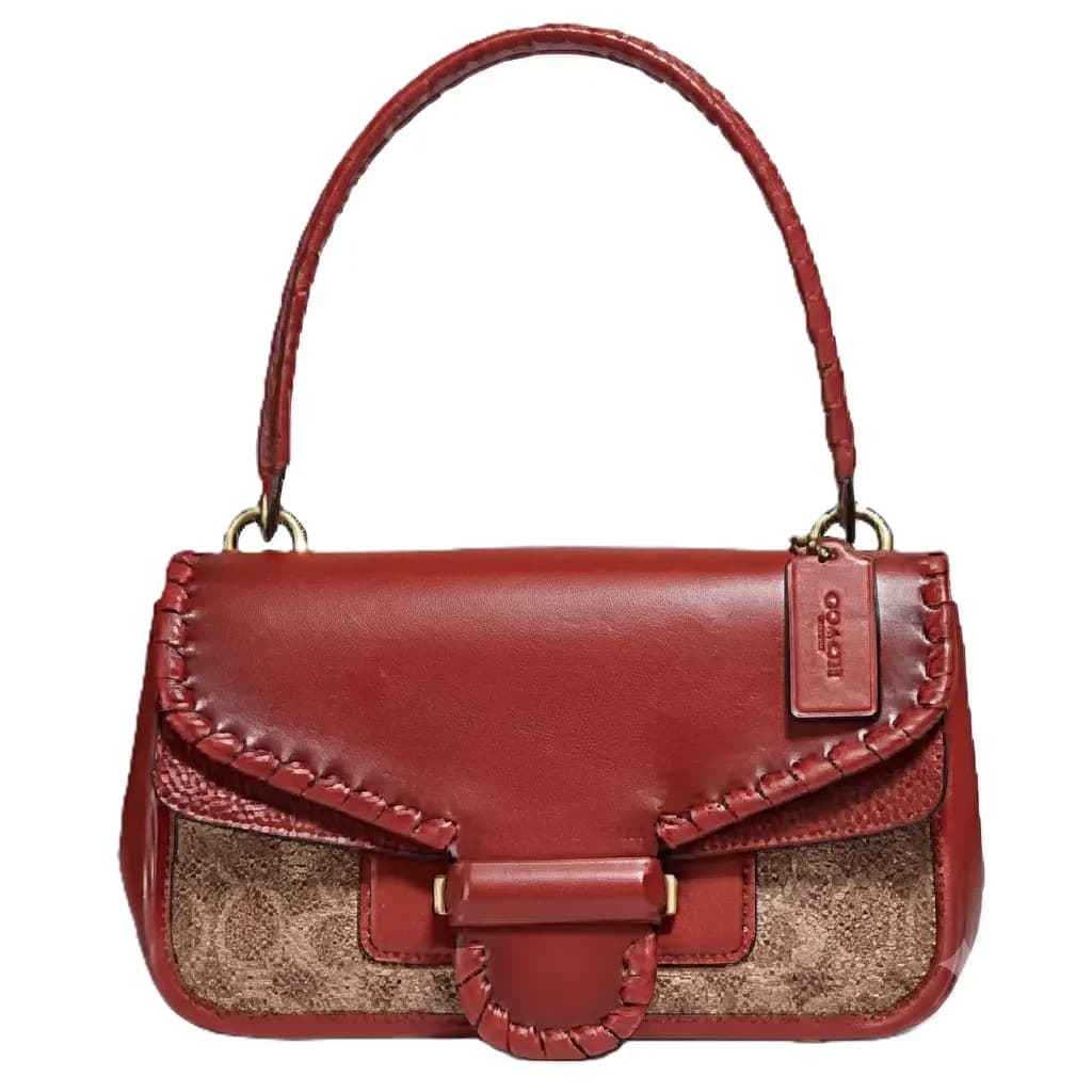 Túi Coach Cody Shoulder Bag In Sinature Canvas With Whipstick C2583 B4NQ4
