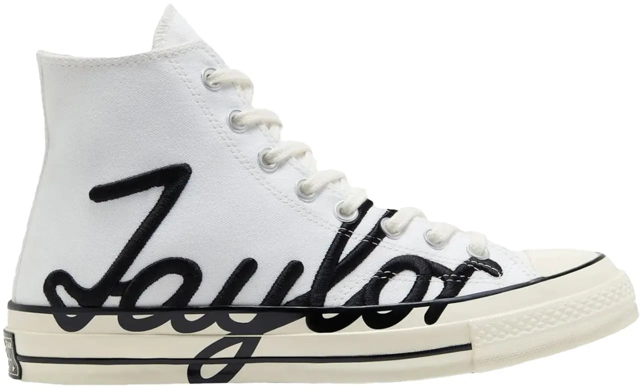 Giày Converse Chuck 70 High 'Scripted Signature Print White Egret' 167696C