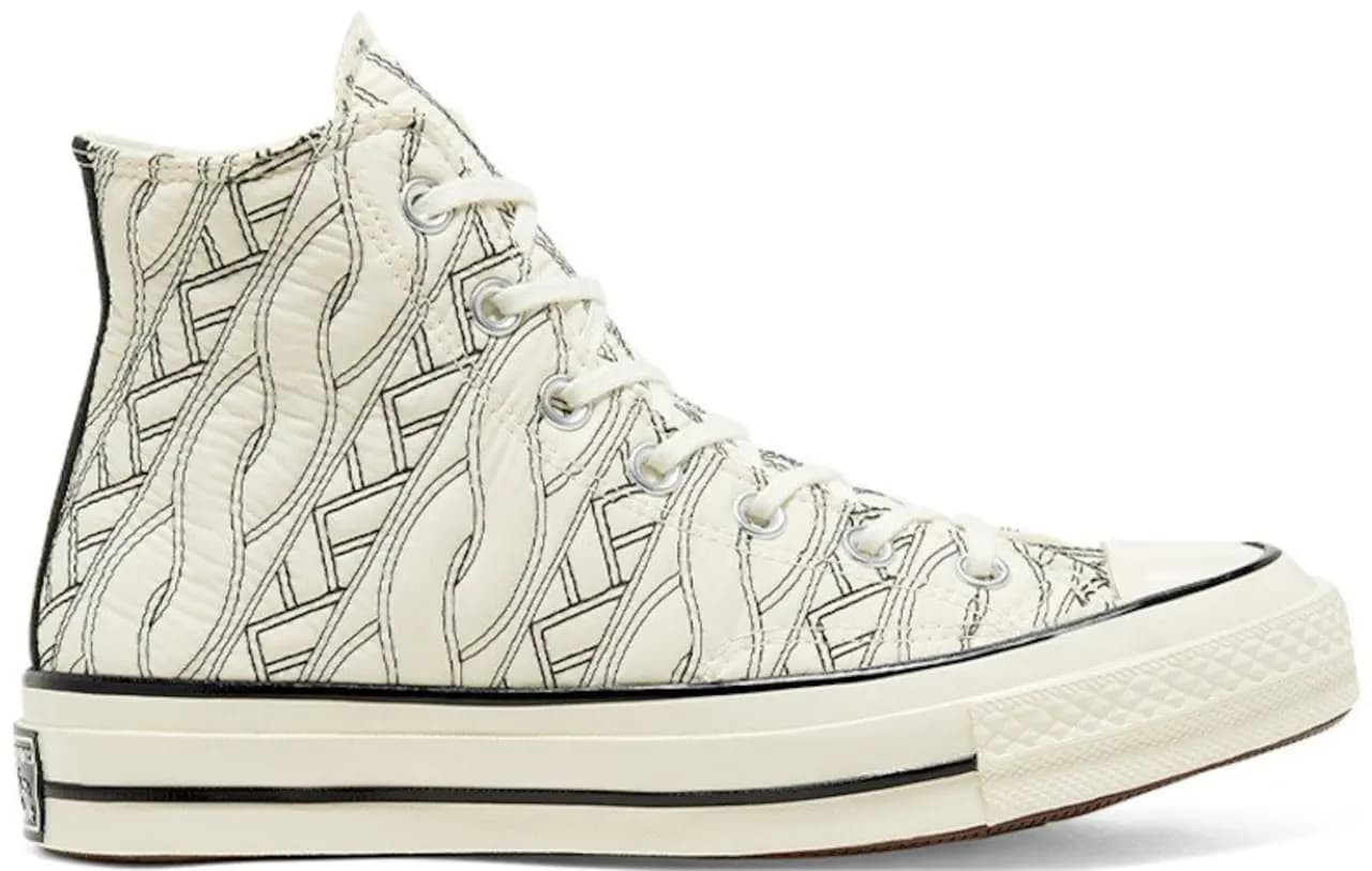 Giày Converse Wmns Chuck 70 High 'Runway Cable Egret Black' 568674C