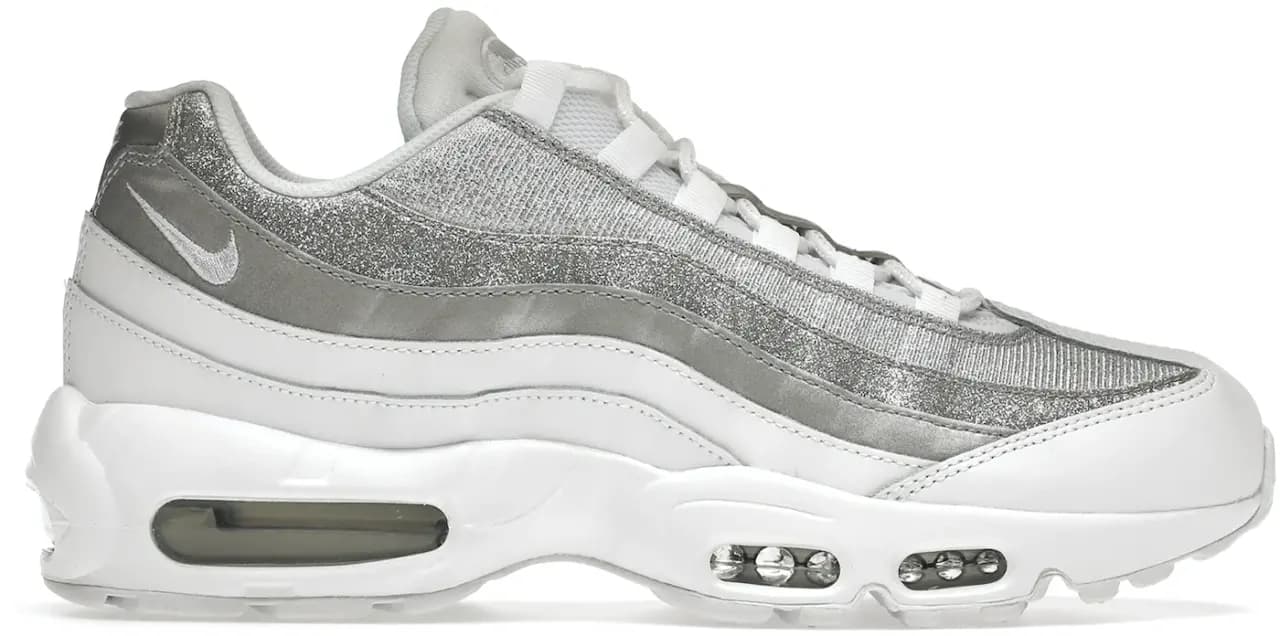 Giày Nike Air Max 95  Wmns White Metallic Silver DH3857-100